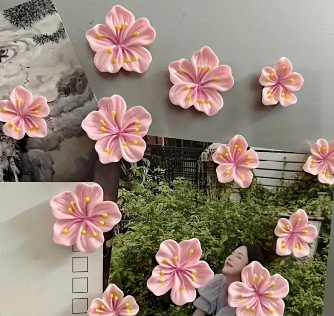 Sakura Bloom Magnets - Set of 12 - Kawaii Pen Shop