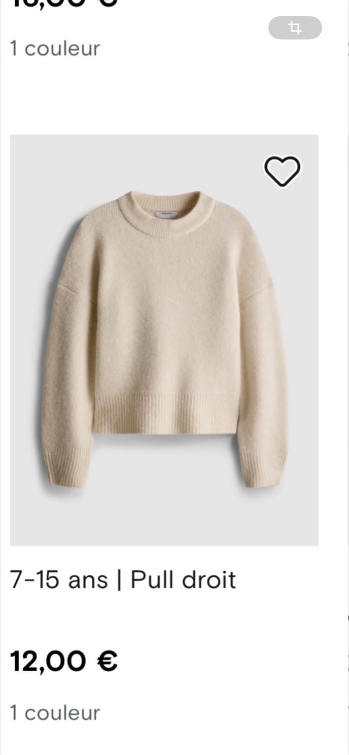 Pull basique - 12€