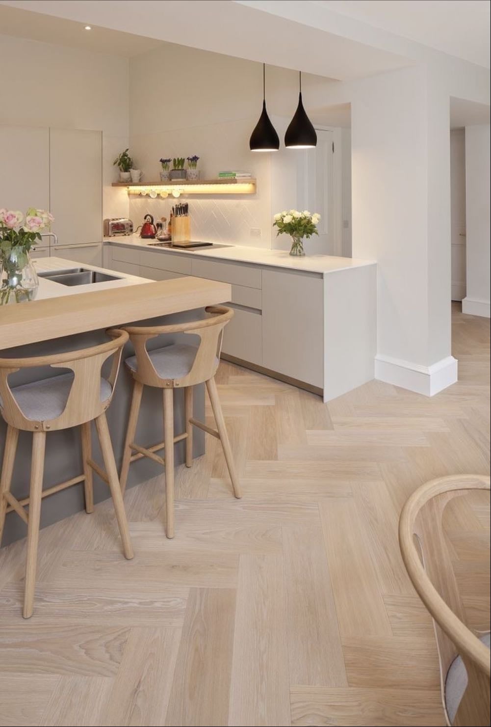 Suelo vinilico white oak