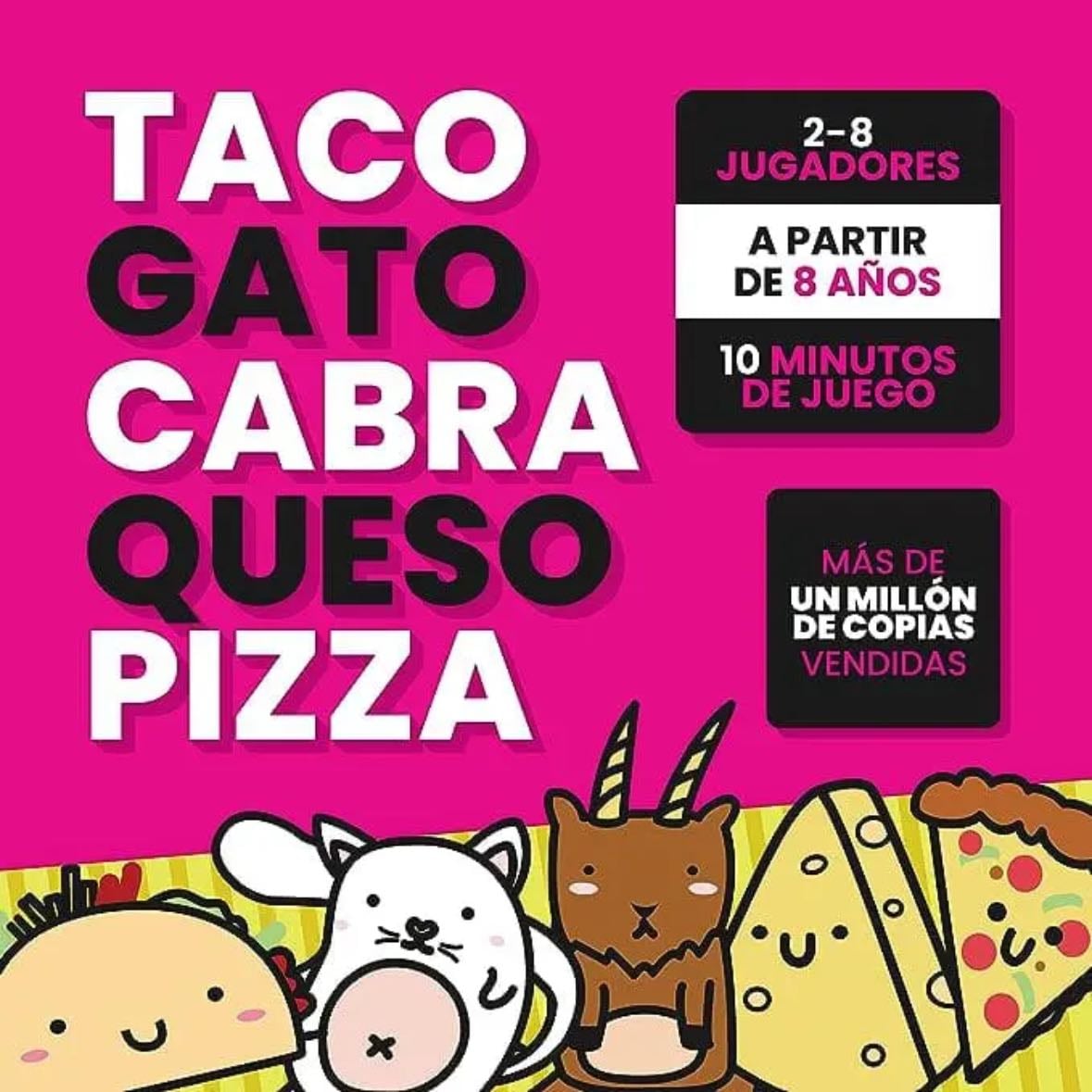 Taco gato cabra queso pizza