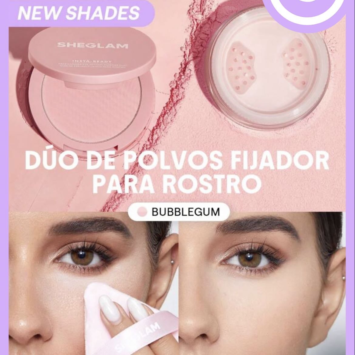 Polvo - Dúo de polvos fijadores para rostro