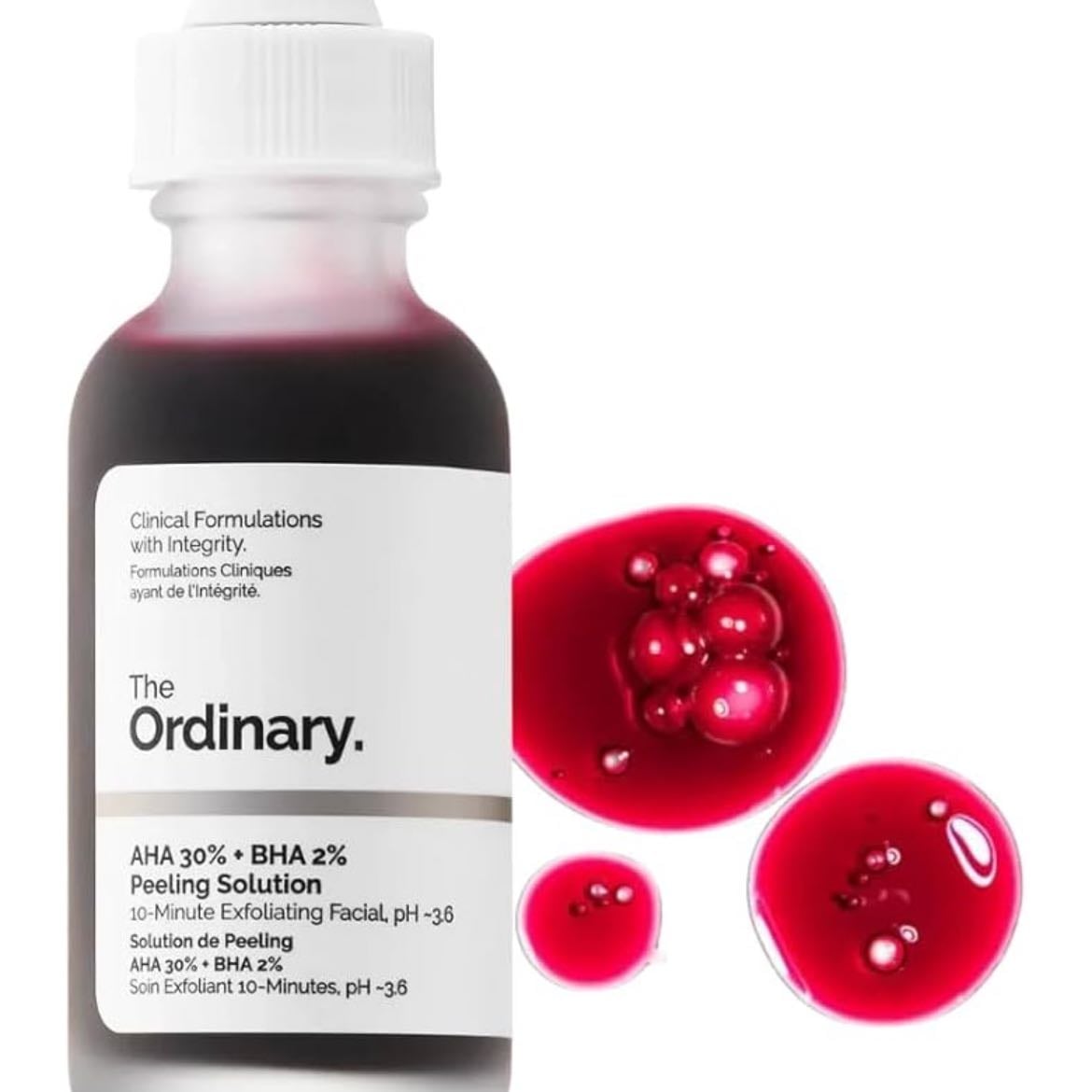 Serum - The Ordinary Peeling Solution 30 ml AHA 30% + BHA 2% para piel con textura y manchas