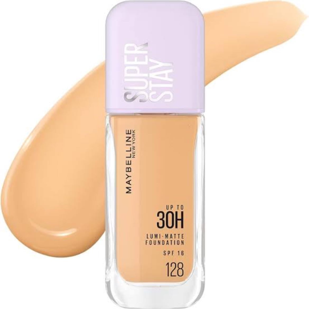 Base - Base de maquillaje líquida Superstay Lumi Matte acabado luminoso tono 128M