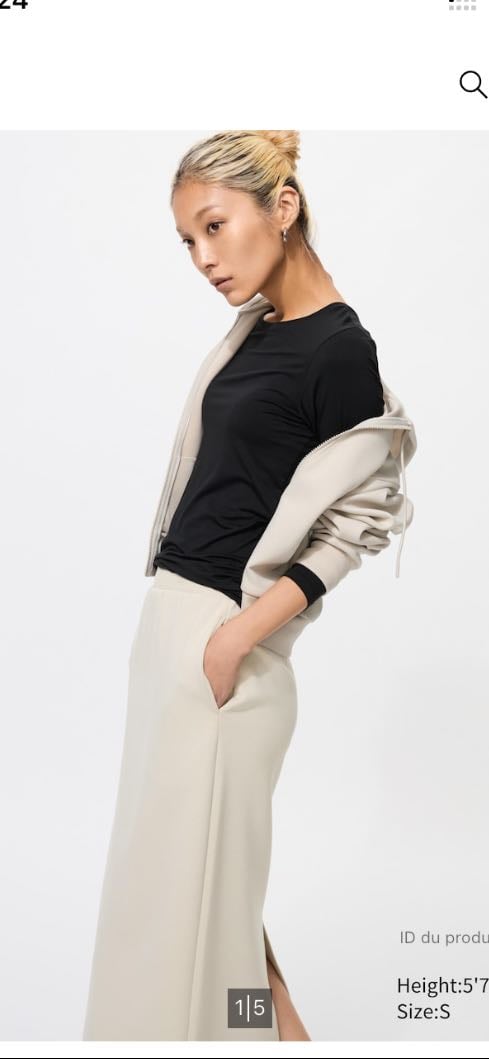 T-Shirt Heattech (col rond) - Noir - 14.90€
