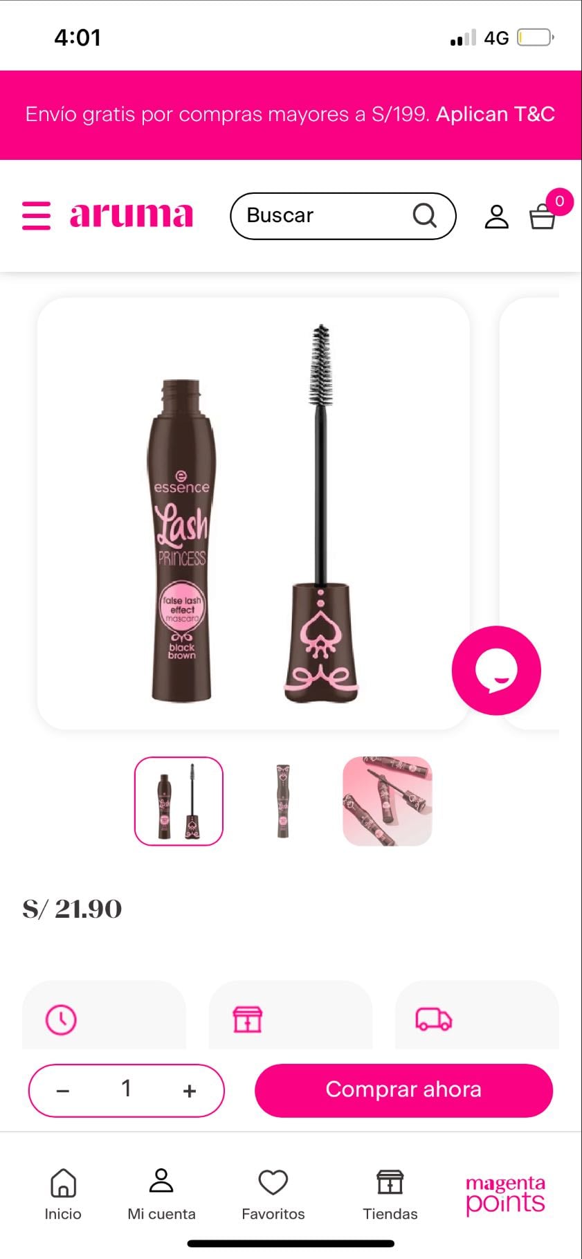 Labial | rímel - Tinta cherry sheeglam aruma |
