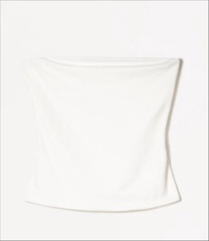 Haut bandeau blanc - BERSHKA
