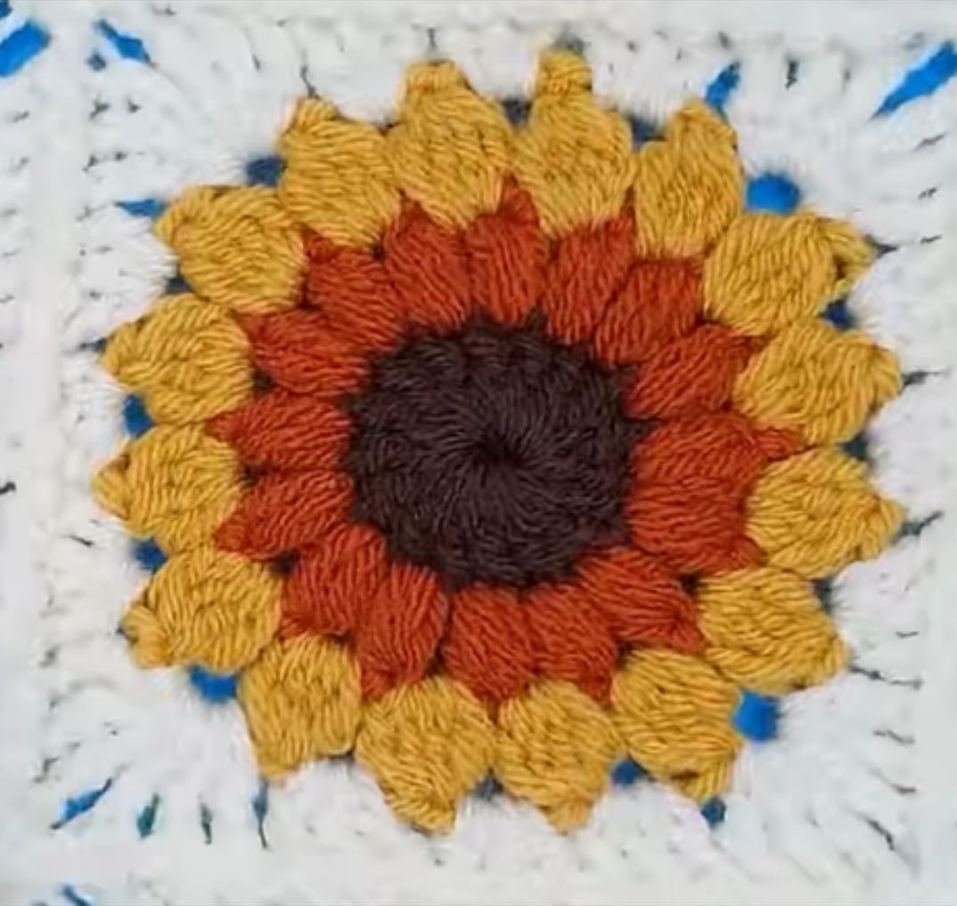 sunburst granny square