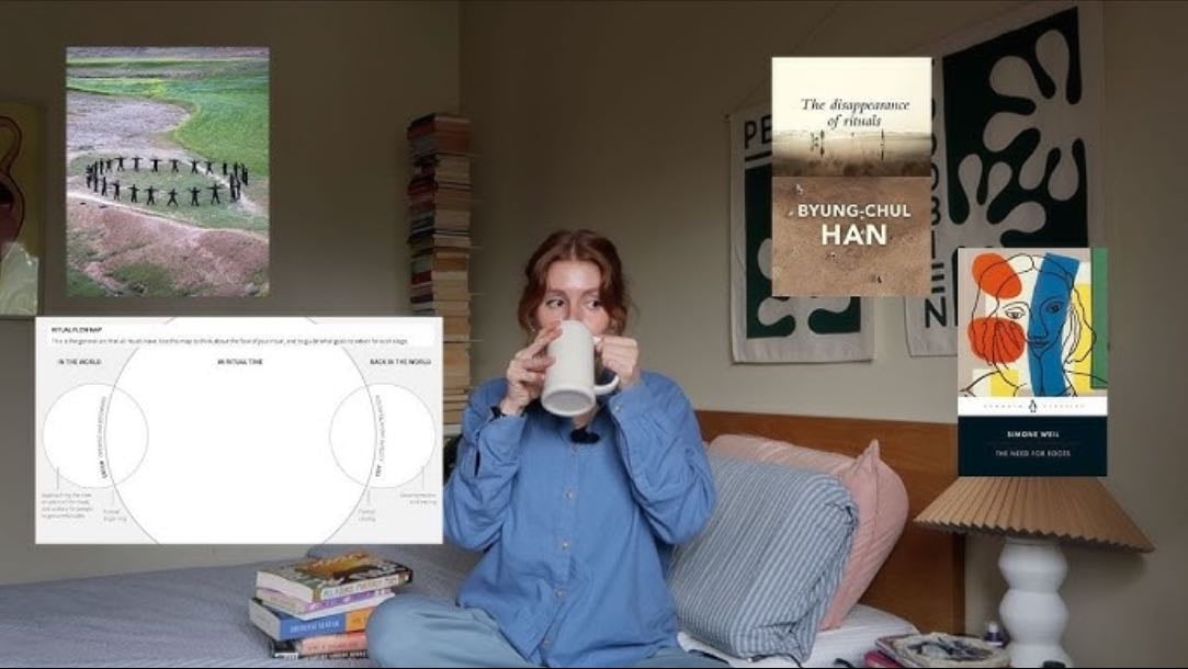 the disappearance of rituals and the exhaustion of constantly becoming - Nina Montage | Youtube