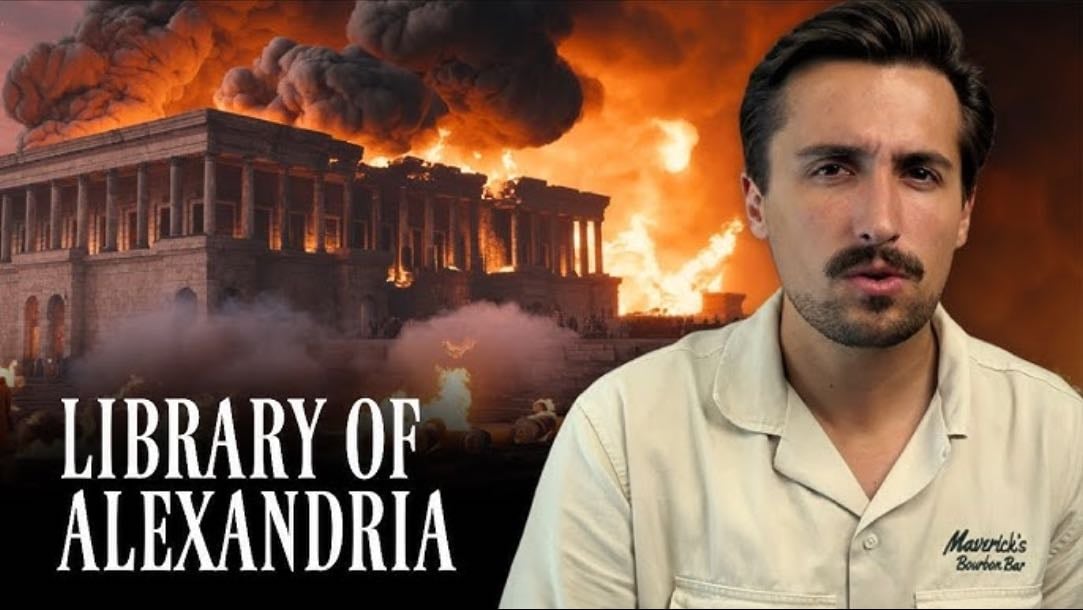 The Burned Knowledge of Alexandria’s Library - Luke Caverns | Youtube