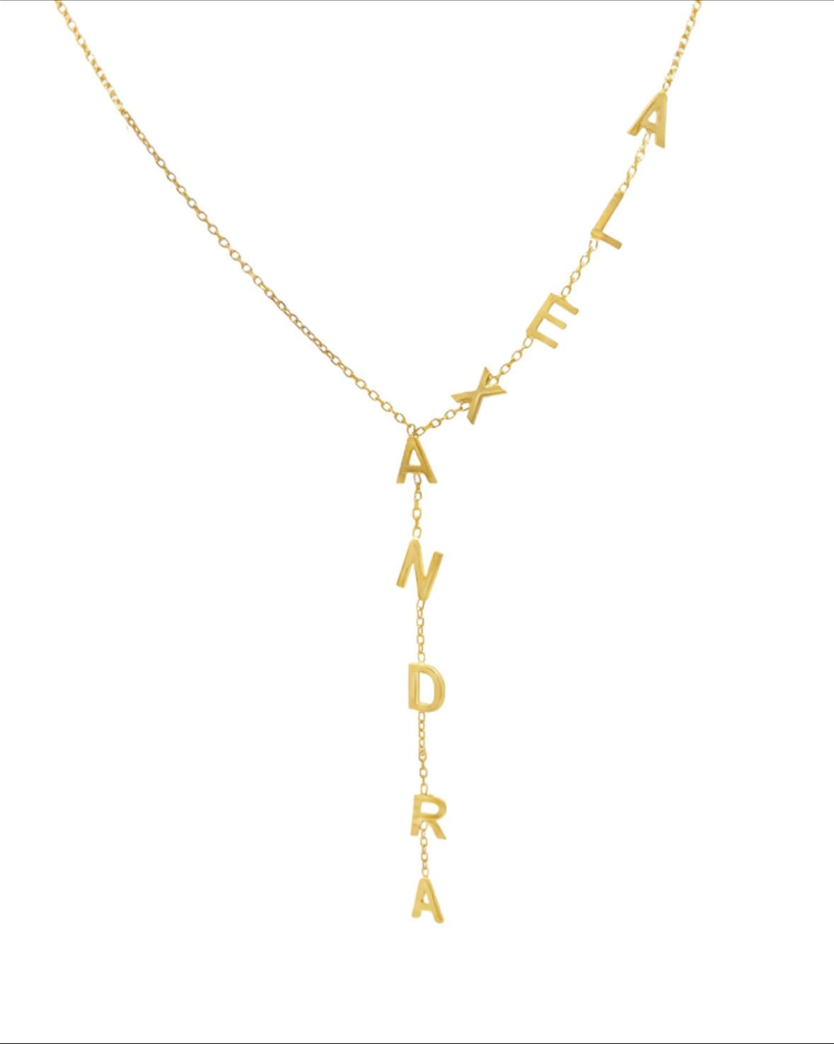 LARIAT NAME NECKLACE - Alexandra Madison