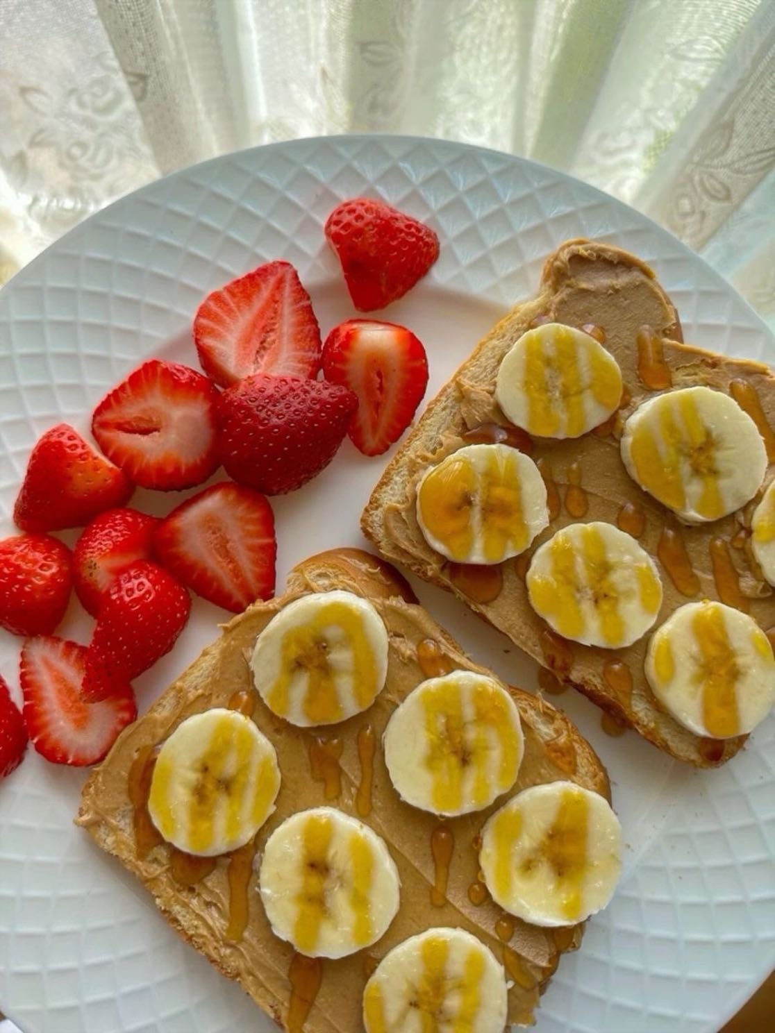 Peanut butter and banana toast