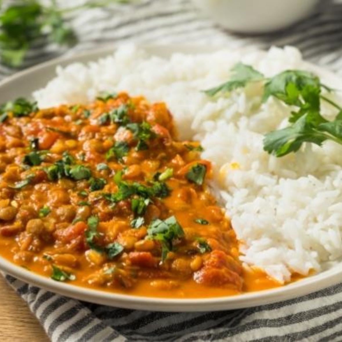 Lentejas al curry