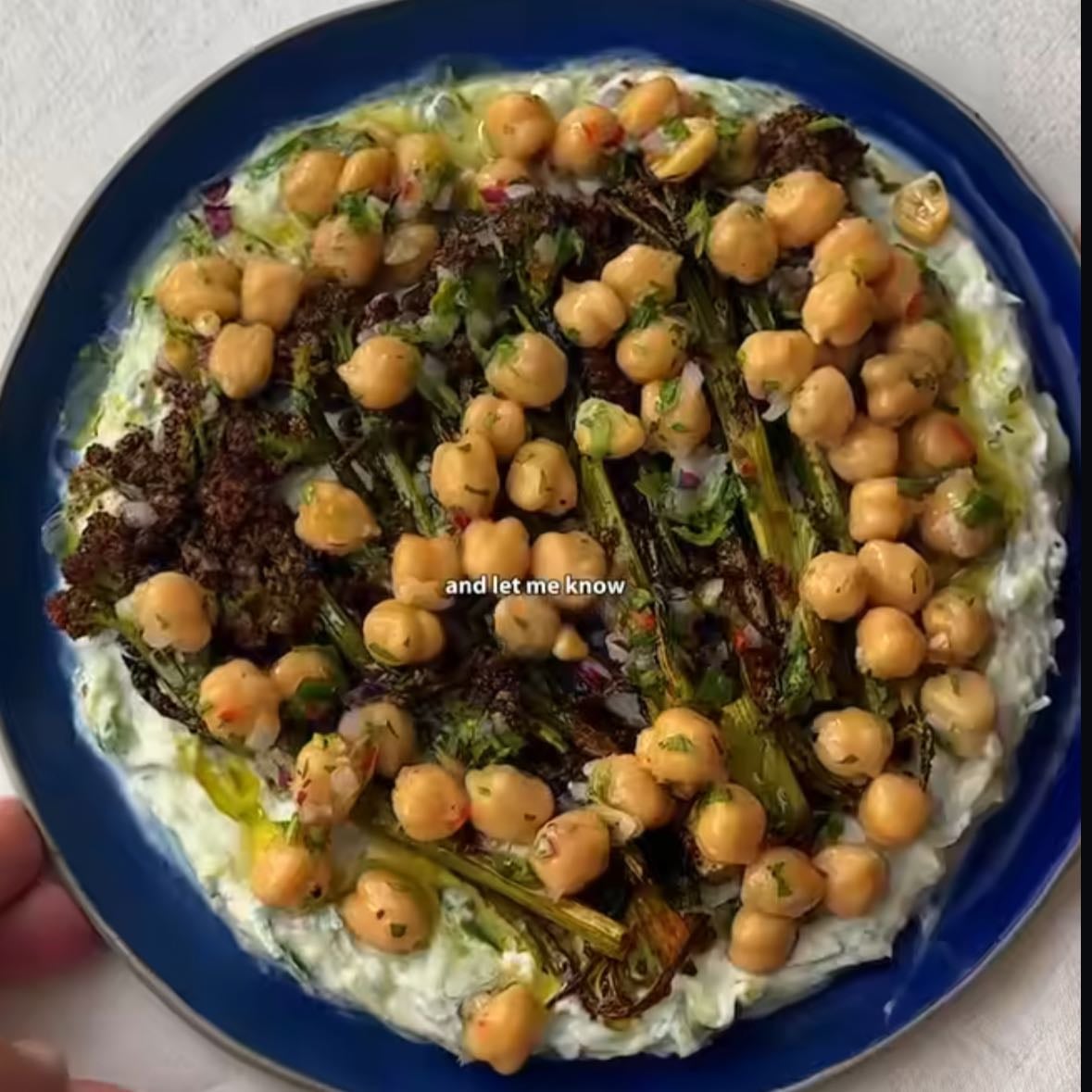 Satsiki brócoli y garbanzos