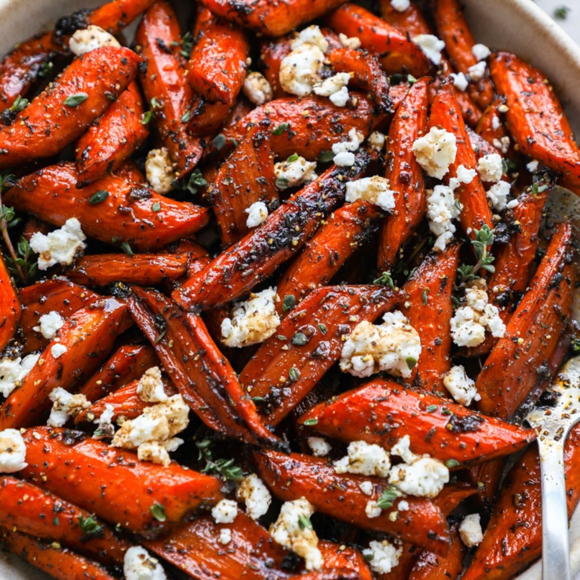 Honey-balsamic carrots