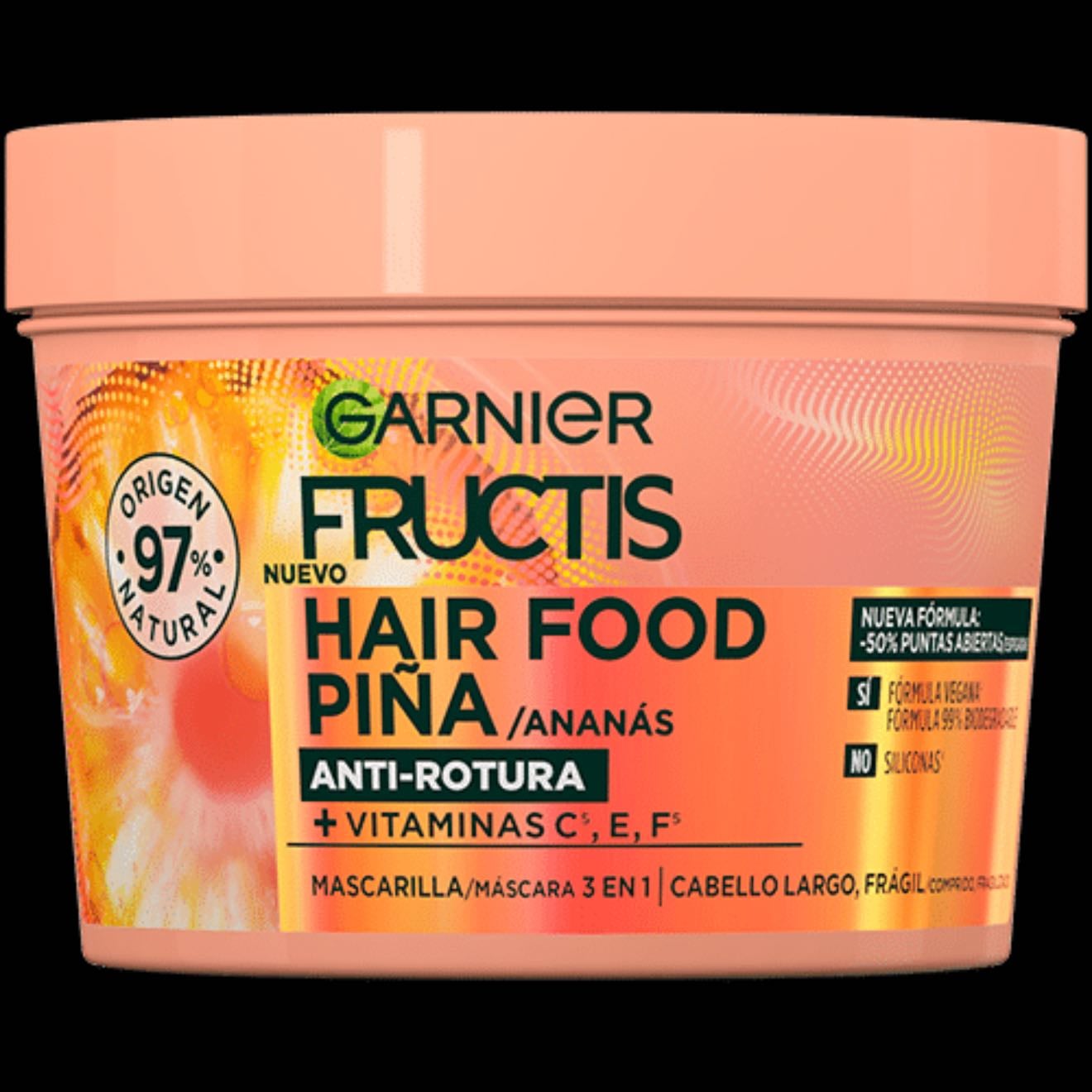 Garnier Mascarilla Piña - Mascarilla para el cabello súper hidratante