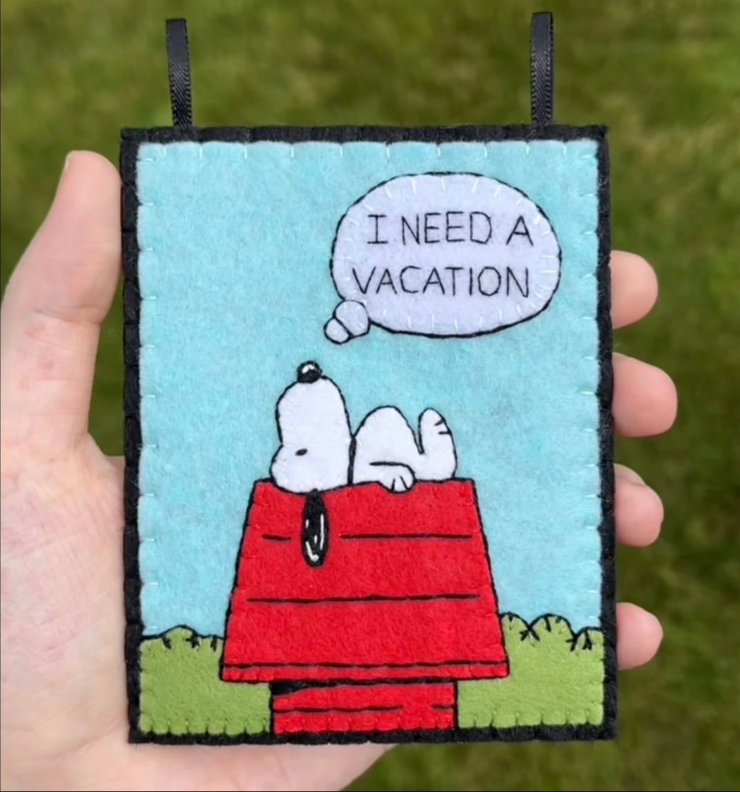 felt snoopy