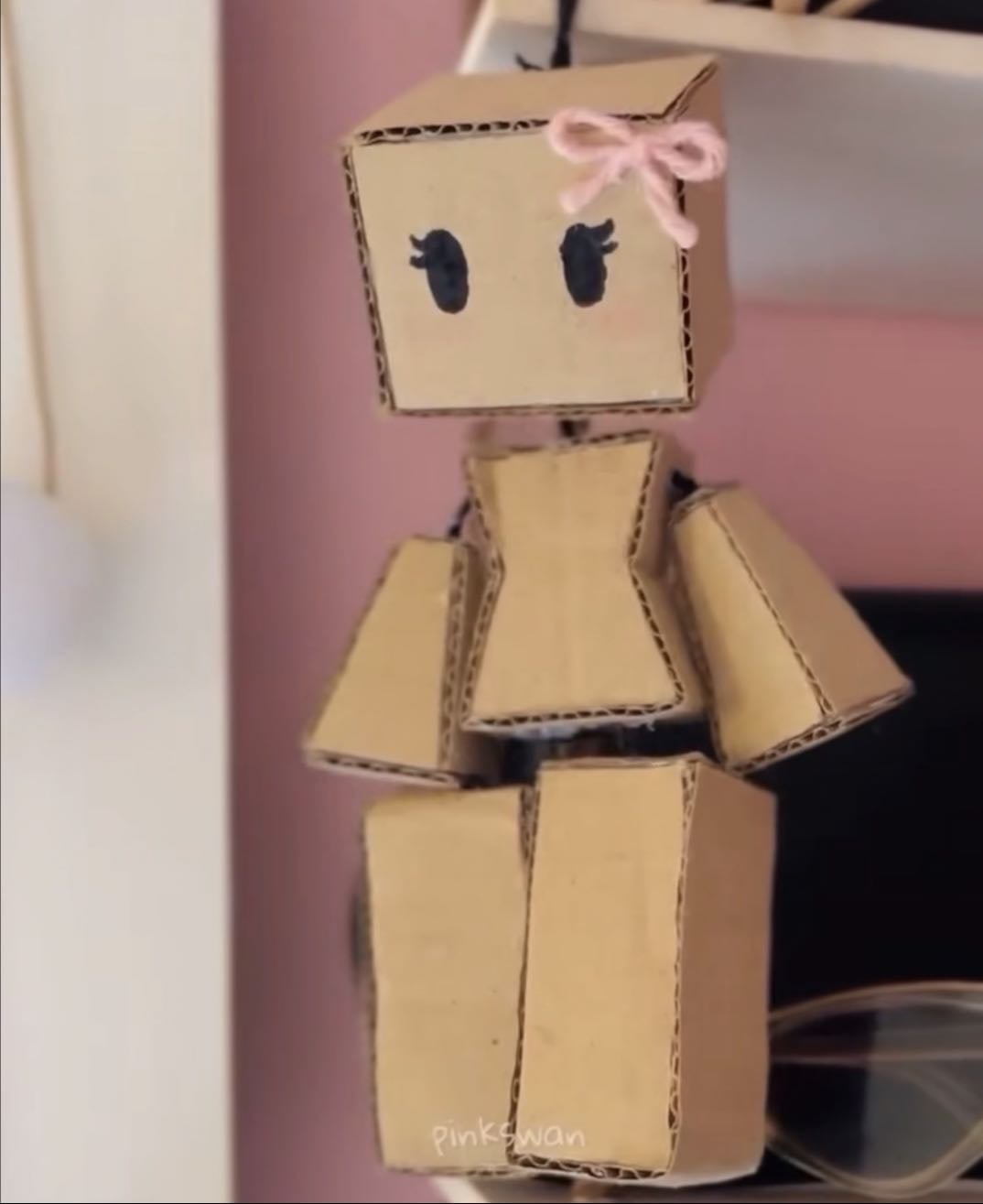 cardboard person