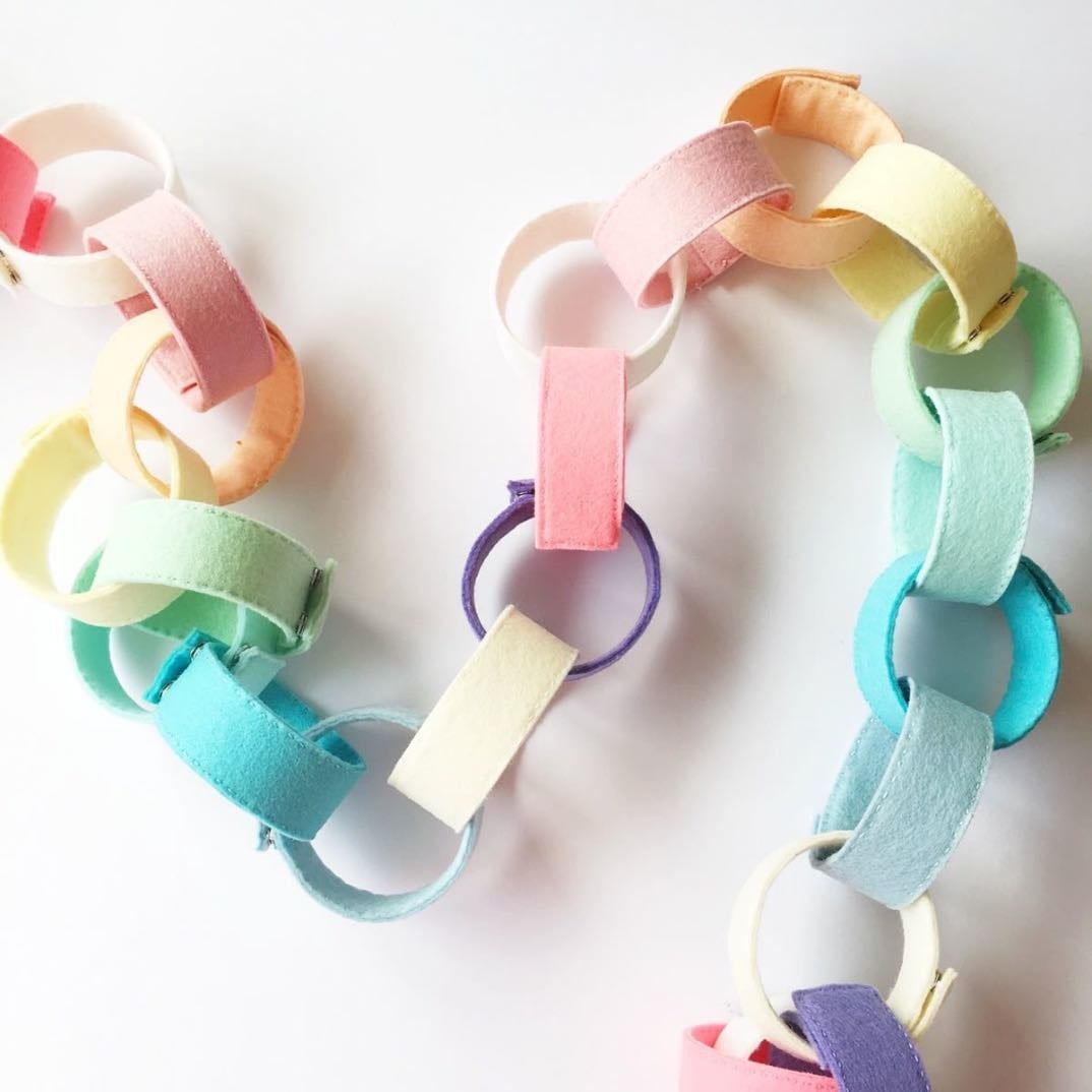 felt paper chains