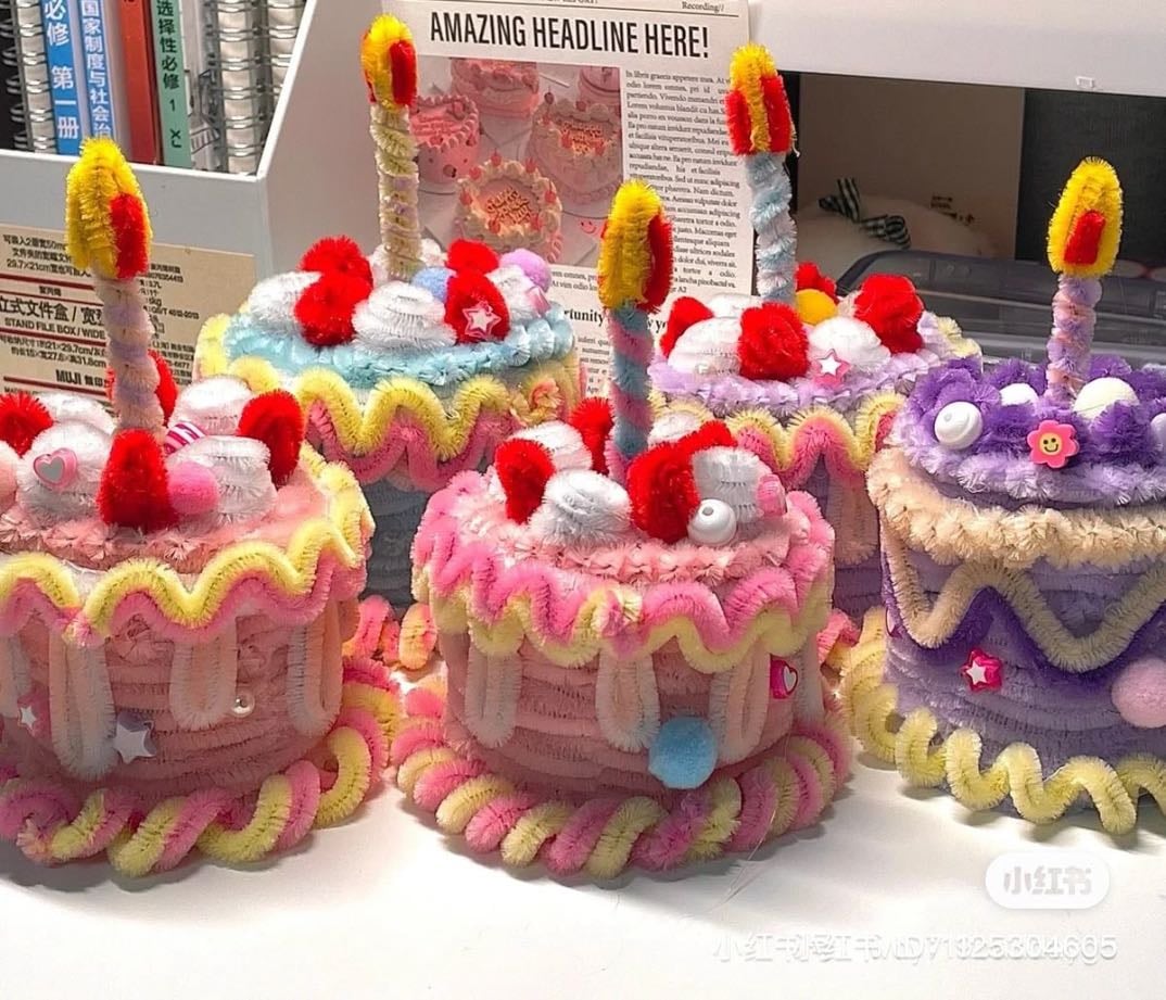 pipe-cleaner cakes
