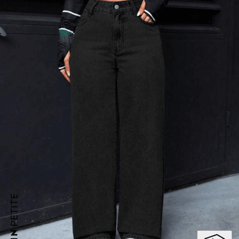 Pantalón De Mezclilla Negro - http://api-shein.shein.com/h5/sharejump/appjump?link=l8GNDRoNNOE_8&localcountry=MX&url_from=GM74148077900