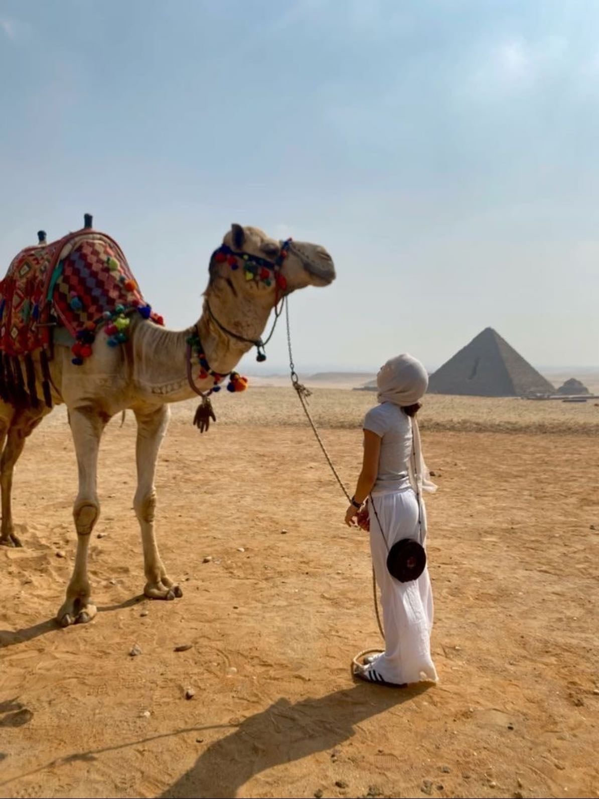 Montar un camello y ver las pirámides en Egipto