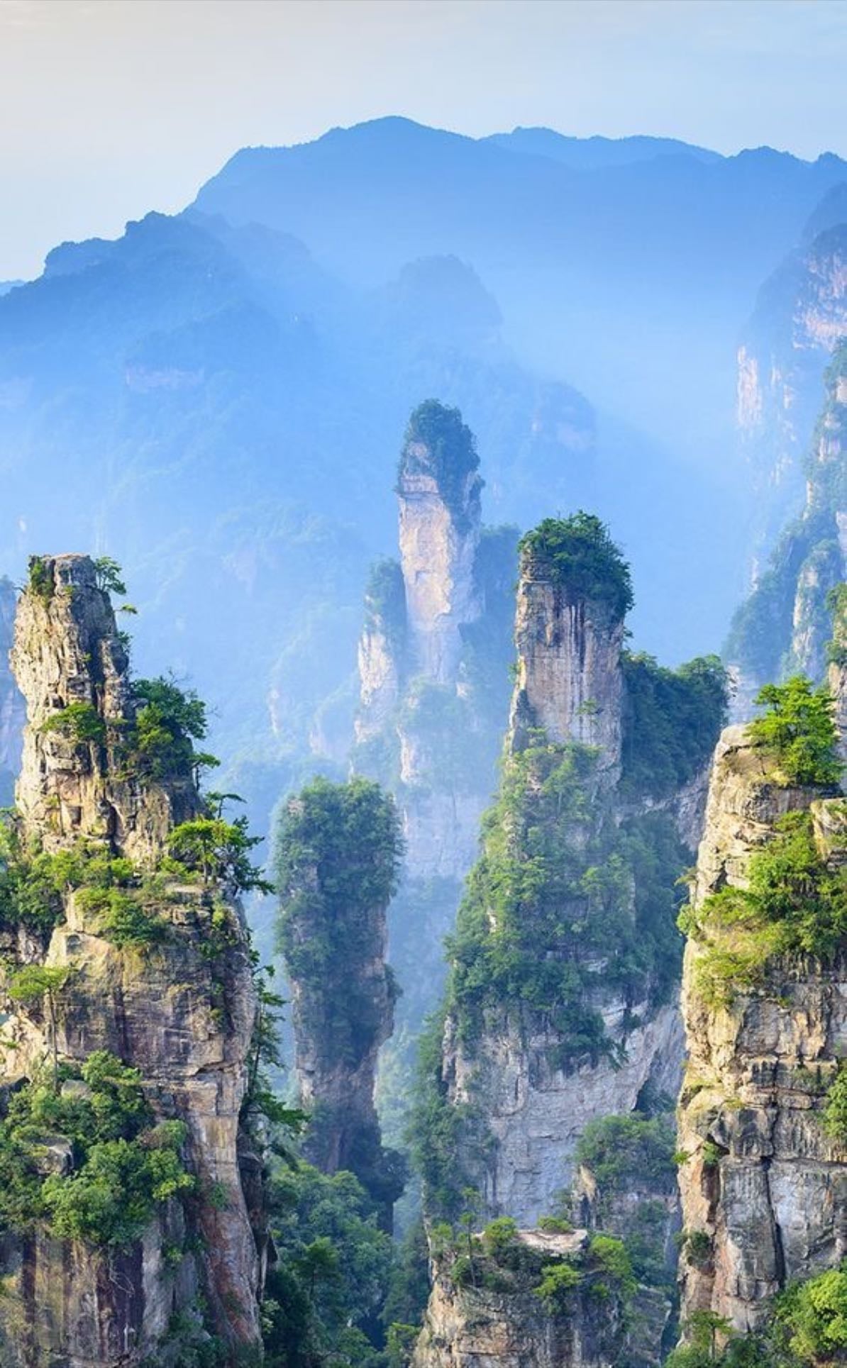 Ver los paisajes que inspiraron avatar en el parque nacional de Zhangjiajie