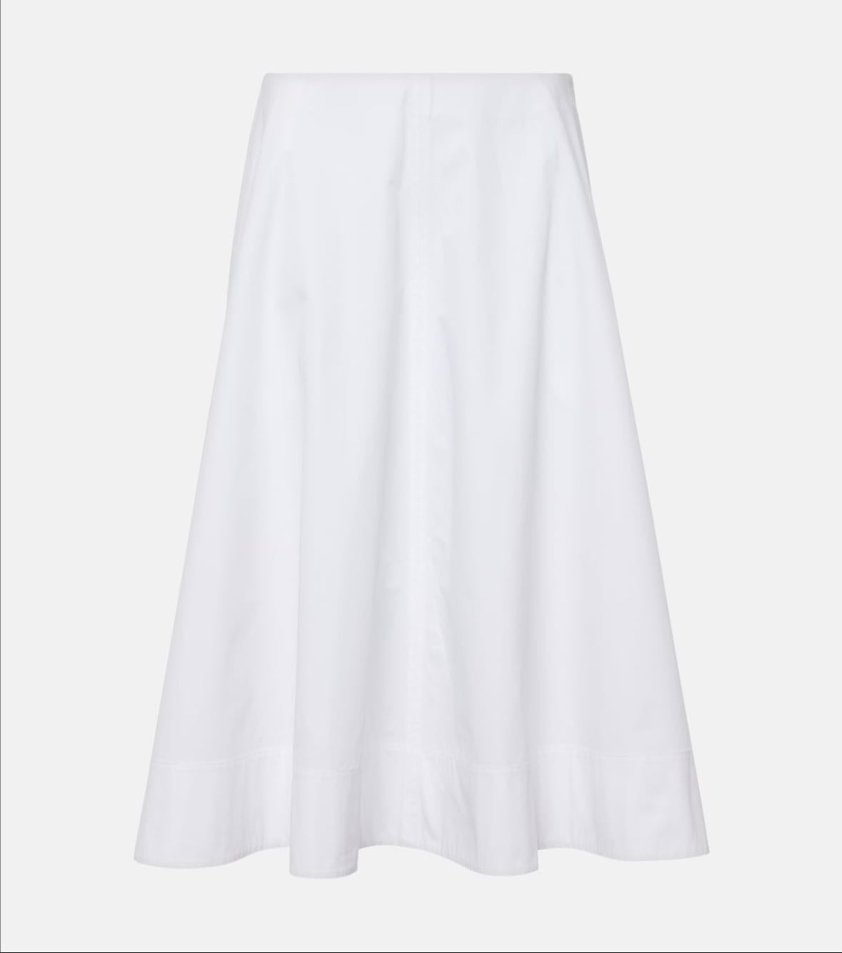Falda blanca larga