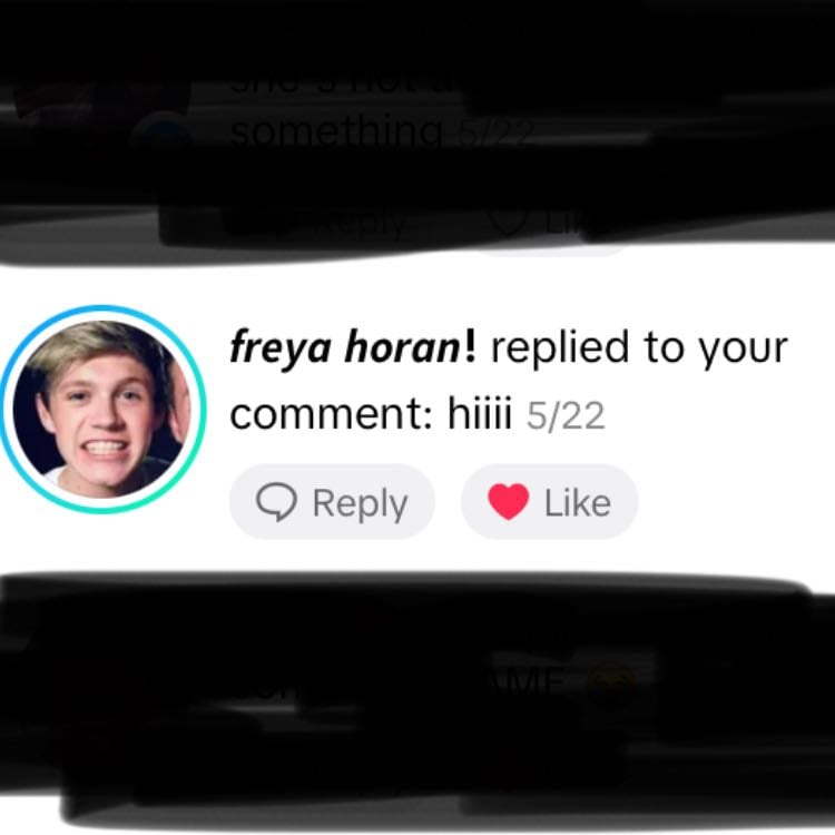 first time she replied to me! - (I freaked out sm)