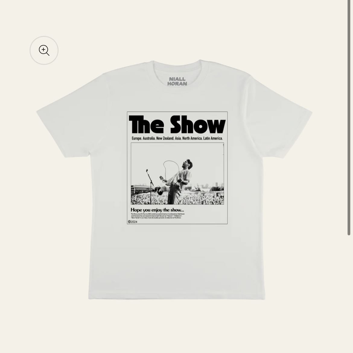 the show white tee!