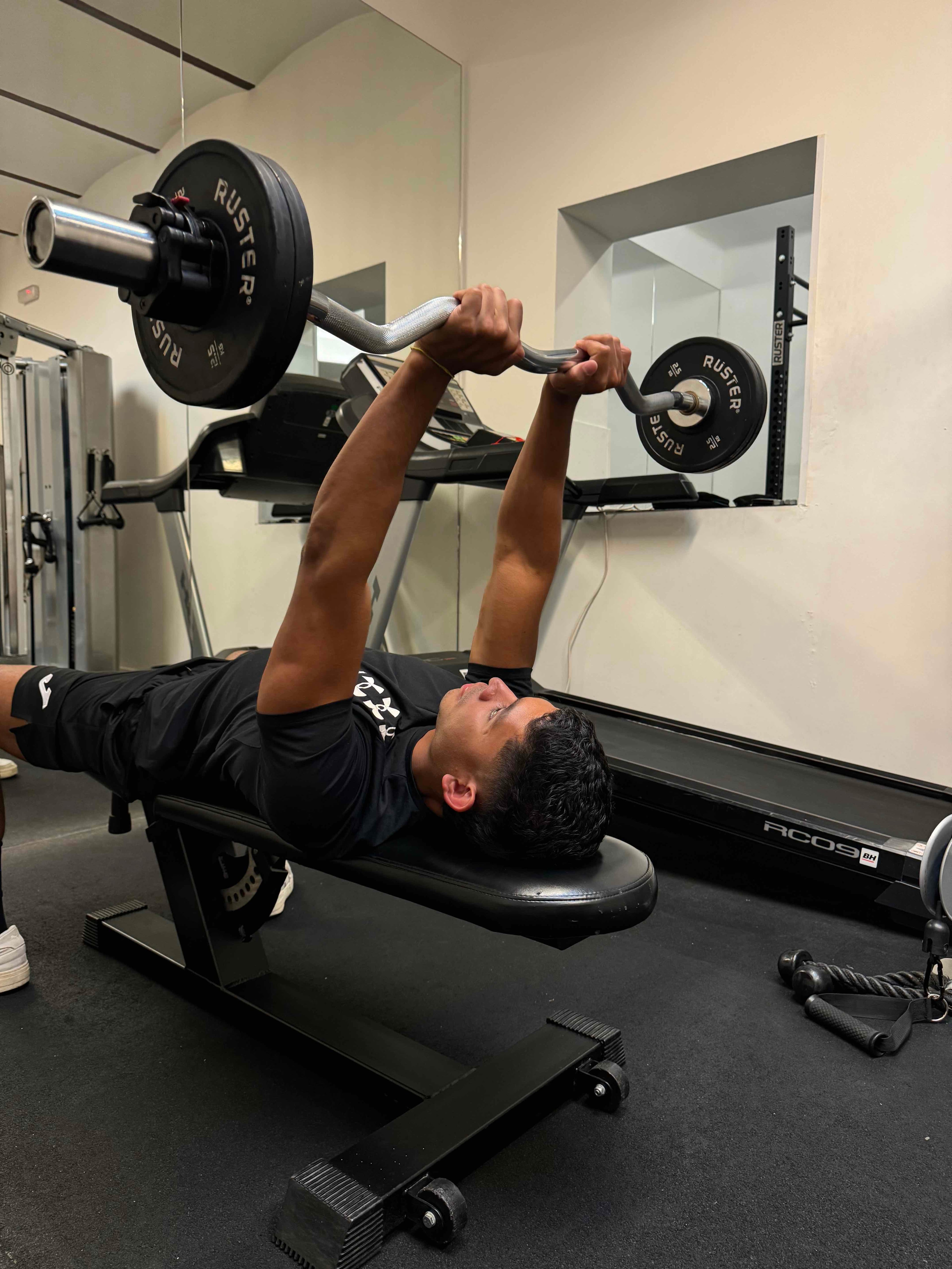 lying triceps extension