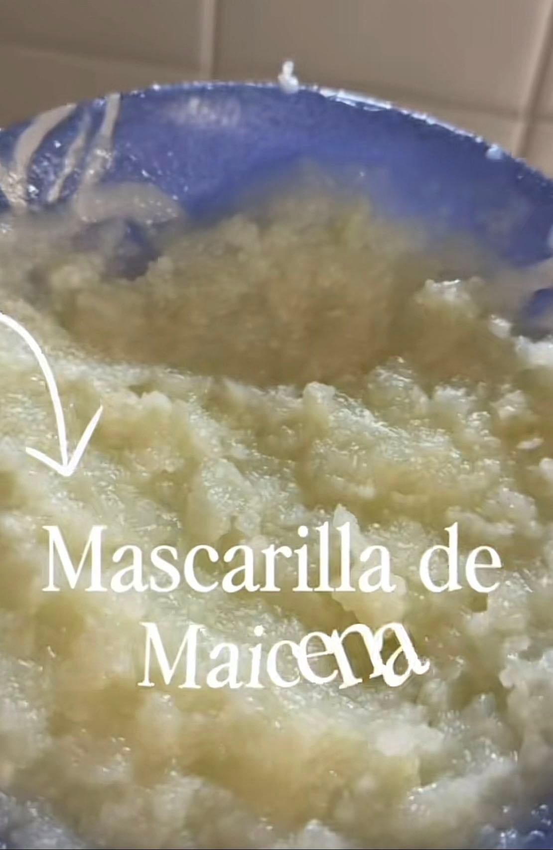 8 (mascarilla de maicena) - Reduce el frizz, da brillo y suavidad