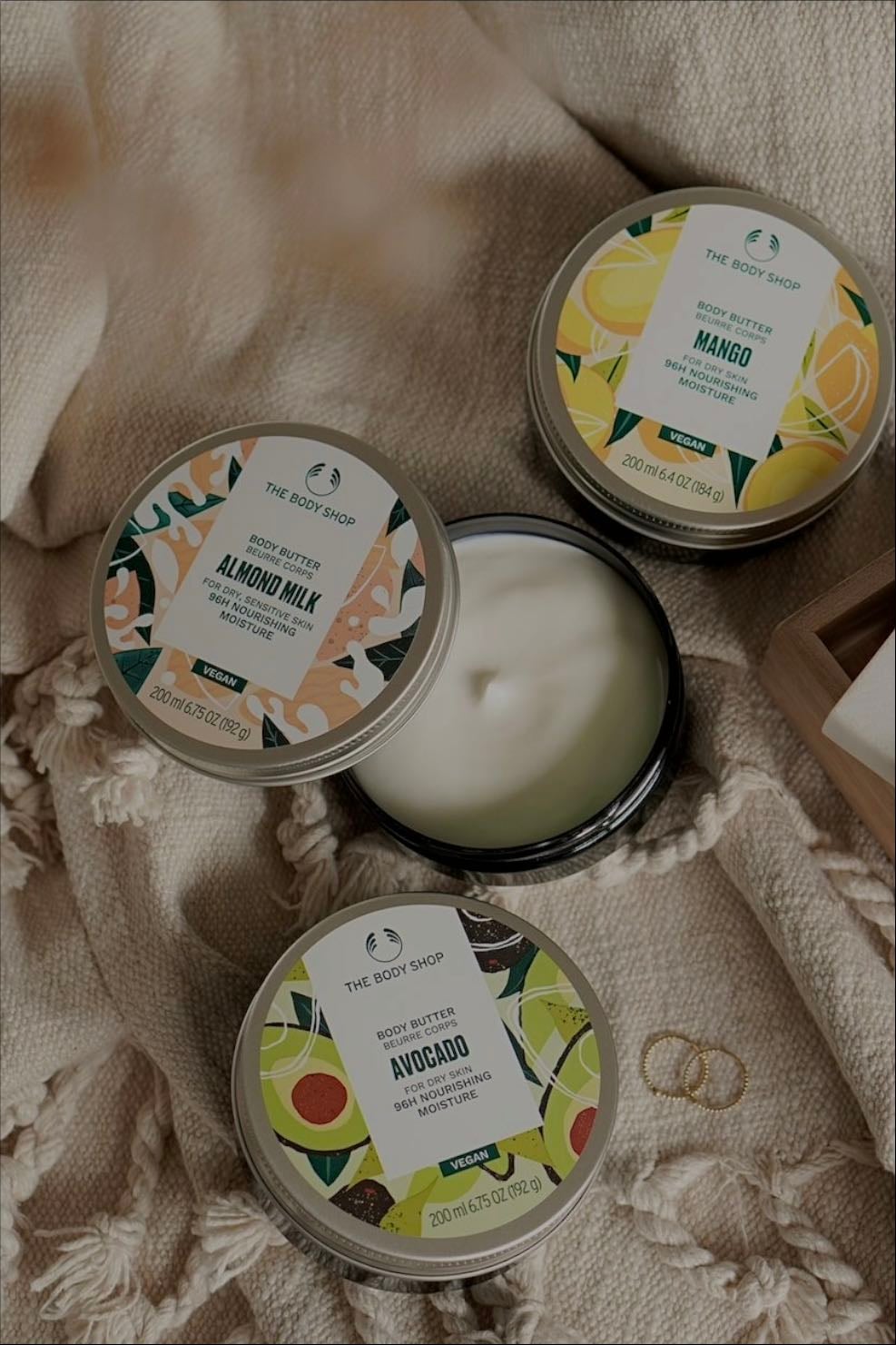 body butter - preference: vainilla and coconut