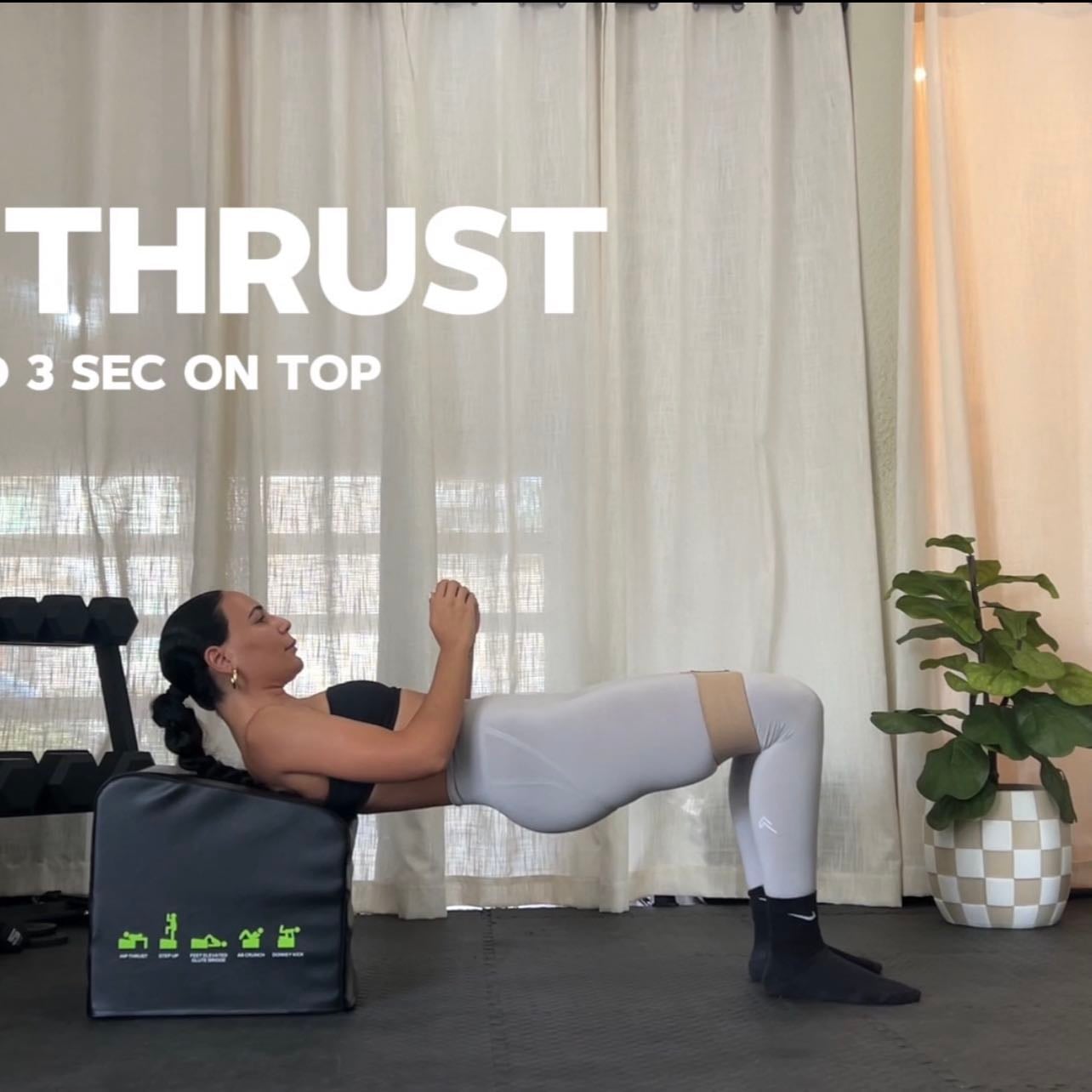 Hip Thrust - Dumbbell (hold 3 sec on top)