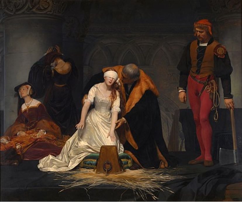 the execution of lady jane grey - paul delaroche (1833)