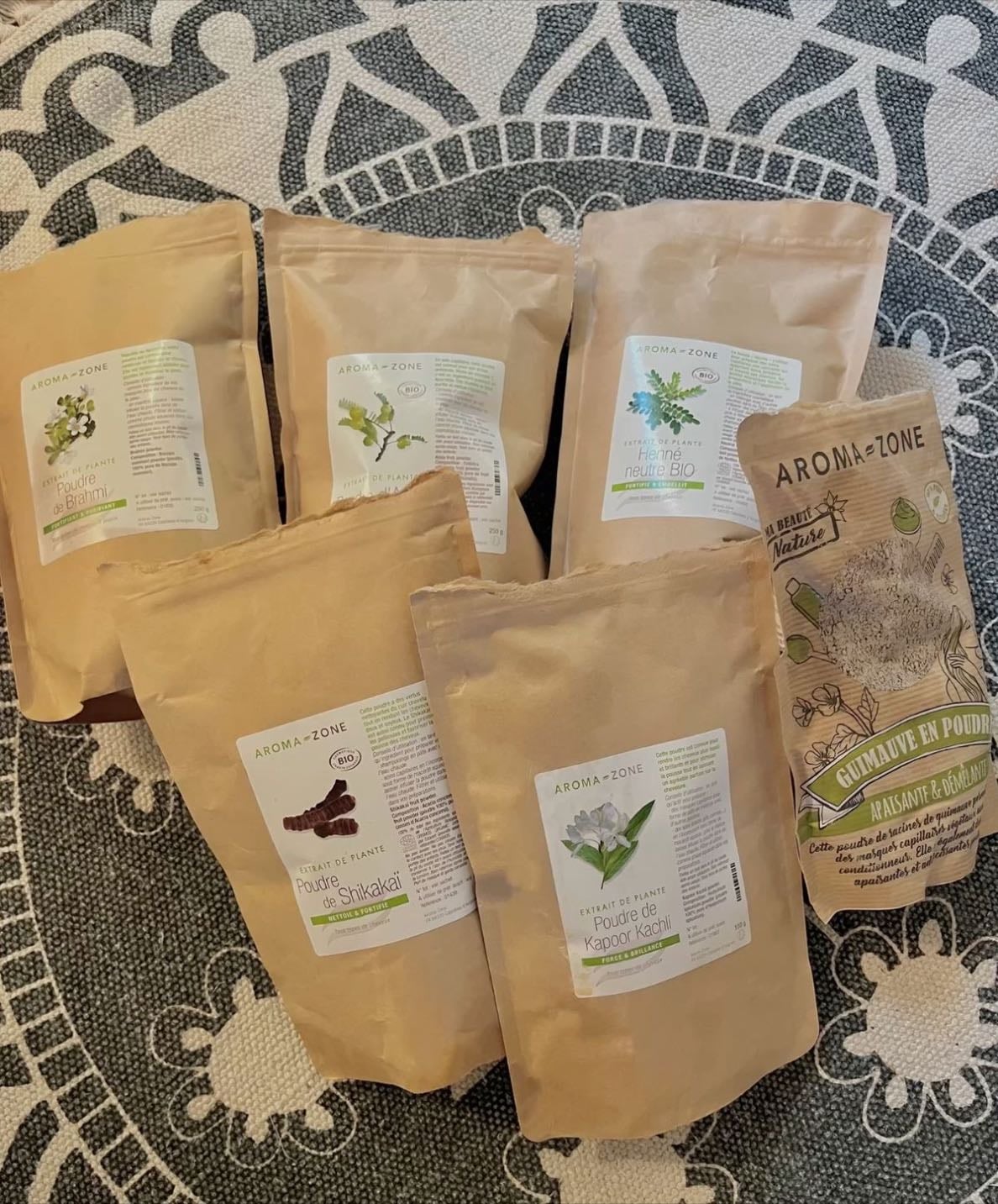 poudre cheveux aromazone