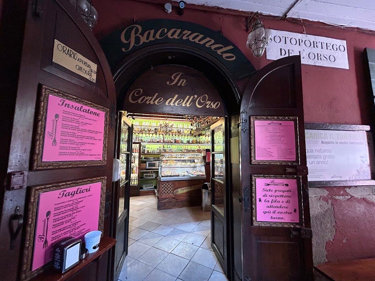 Bacarando in Corte dell''Orso - good wine and spritz but their venetian-style finger food ( cicchetti ) is the best!!! ( and they have a huge selection ! )