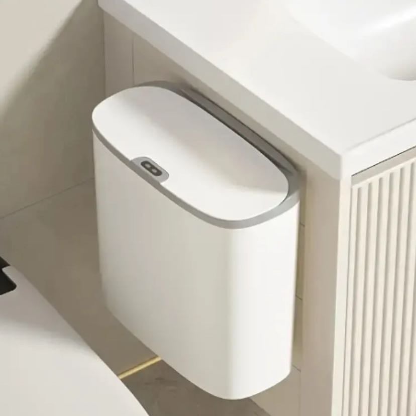 lixeira inteligente de parede com sensor - R$ 130,04