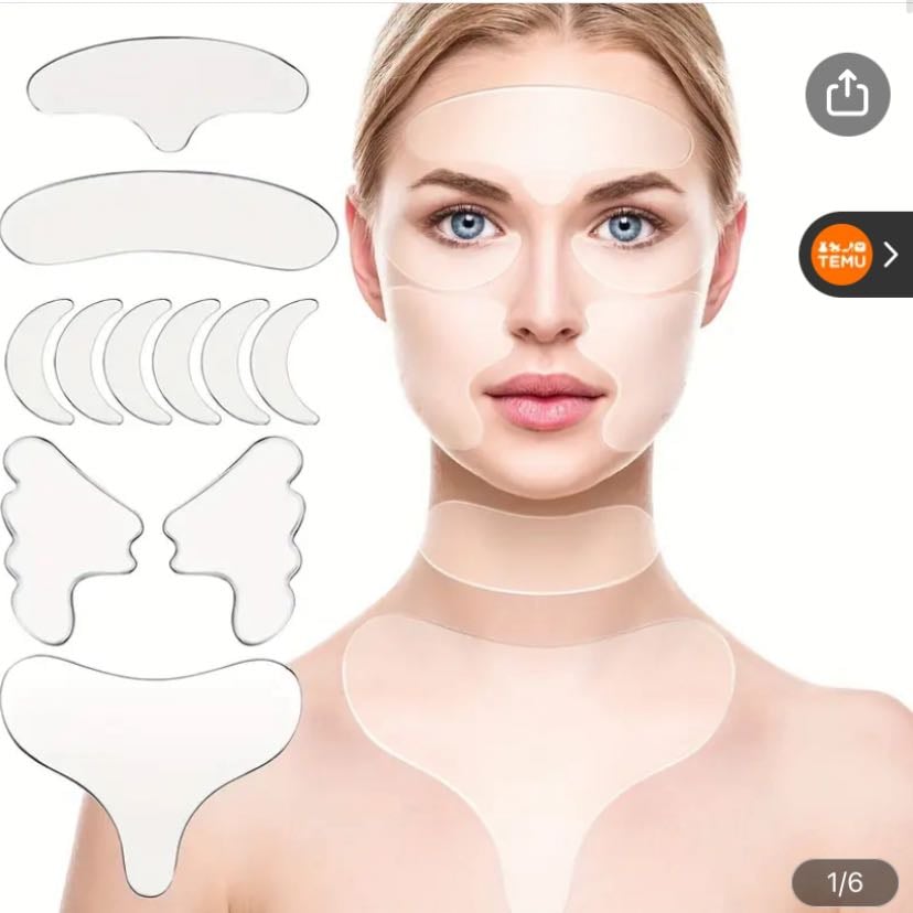 5 adesivos de silicone para rugas - R$ 17,42