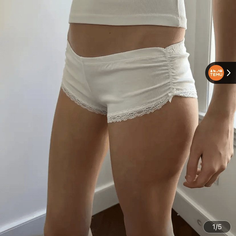 short casual branco - R$ 32,56