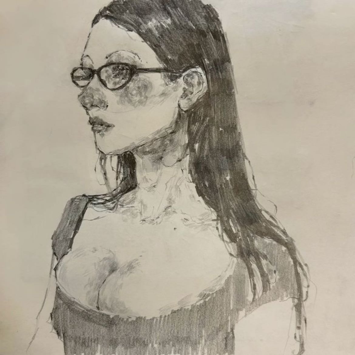 glasses - her eyesight isnt the worst but she rarely wears her glasses anyways