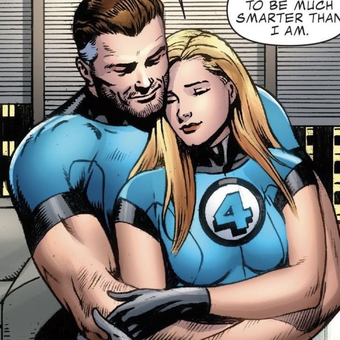 sue storm and reed richards - fantastic 4