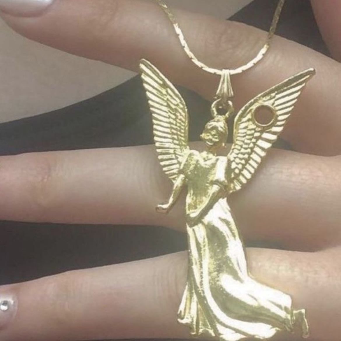 jewelry - you'll never catch her without a necklace on
