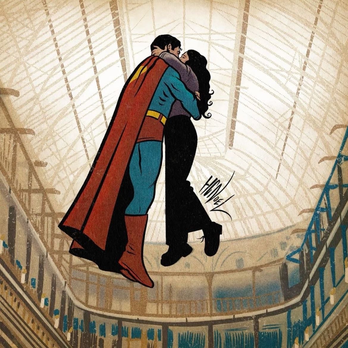 lois lane and clark kent - superman