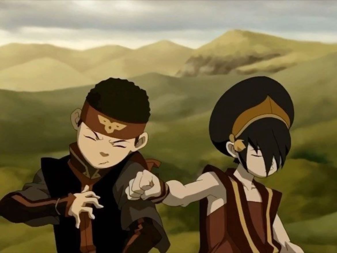 aang and toph