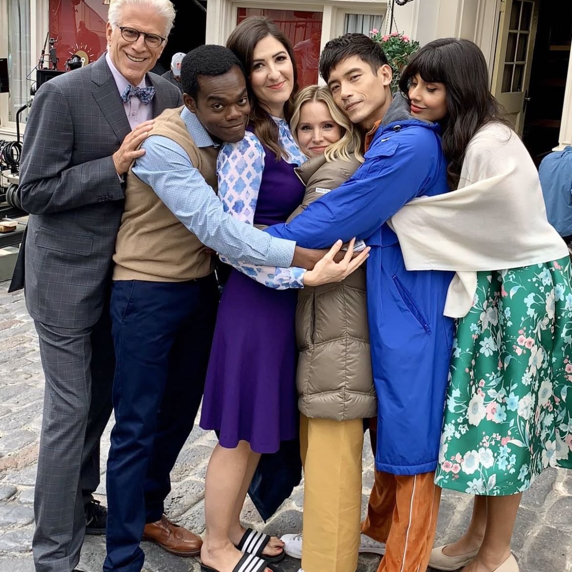 team cockroach - chidi, eleanor, janet, michael, jason, tahani