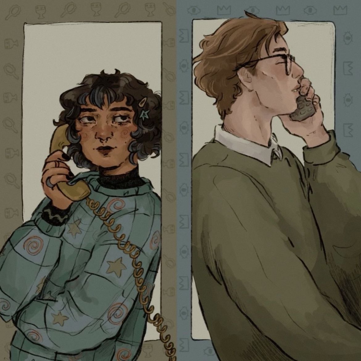 blue and gansey - "i like you an awful lot, blue sargent"