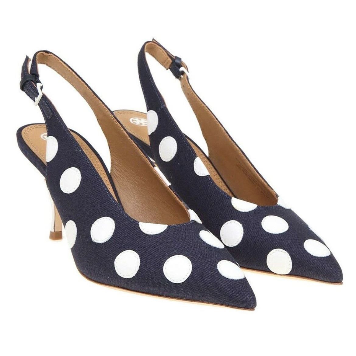 Tory Burch - canvas polka dot pumps