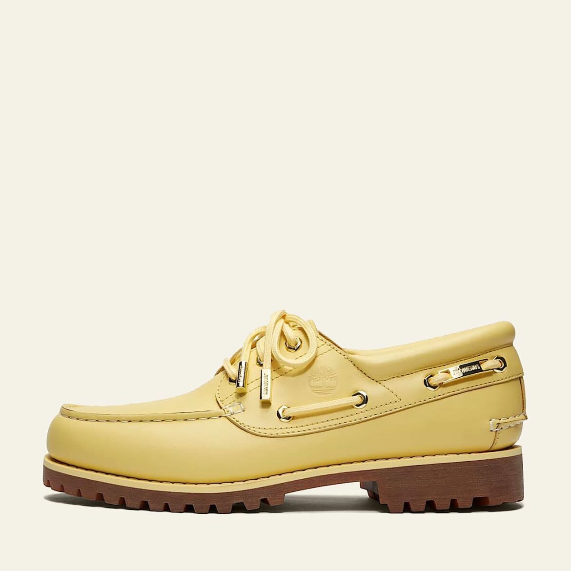 Yellow Timberland Boat Shoes