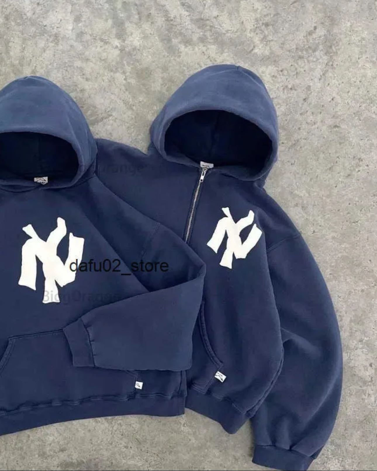 Harajuku Y2K Retro Mens Hoodie Without Strings
