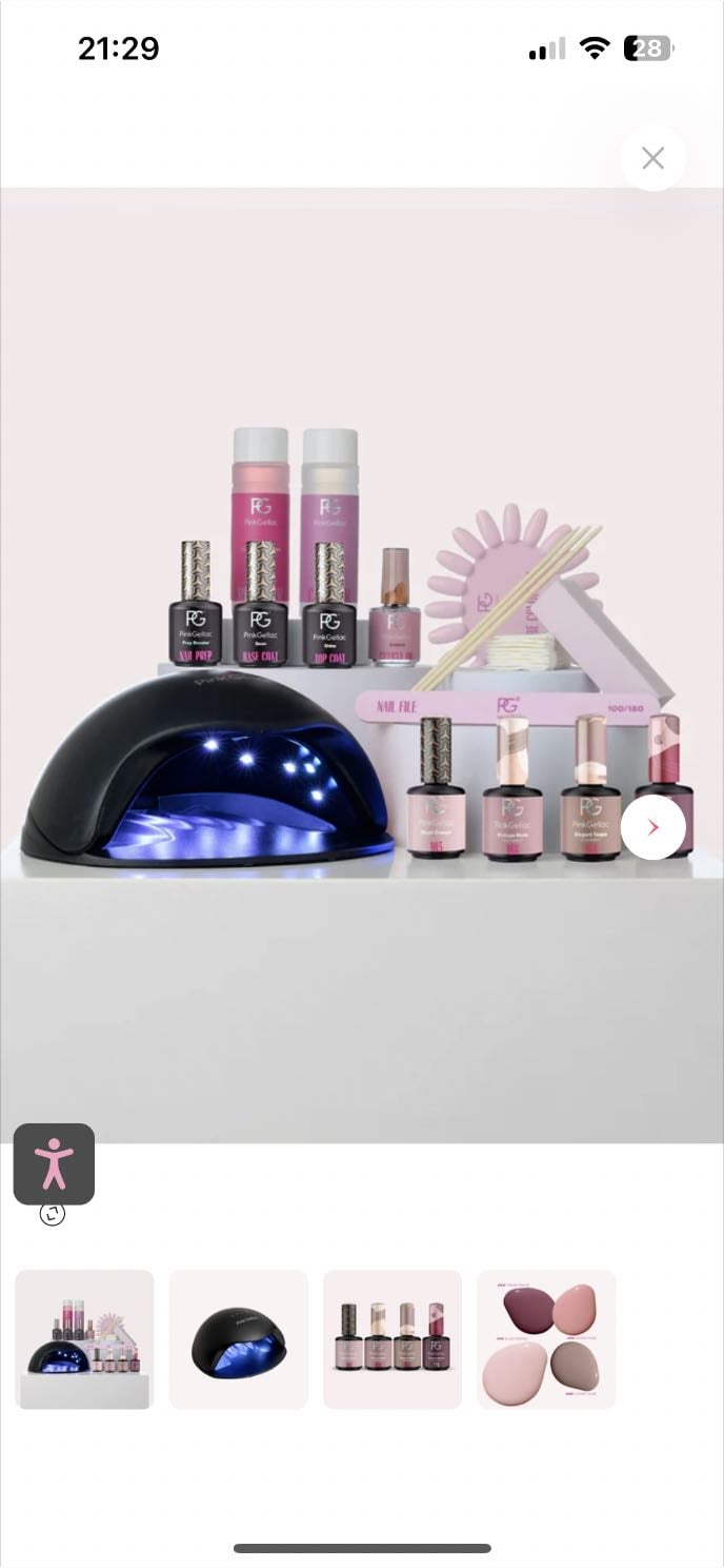 Pink gellack set